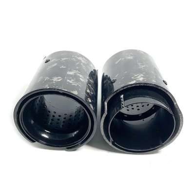 For BMW M2 M3 M4 M5 M6 2*Glossy Forge Carbon Black M Performance Exhaust tip image 2