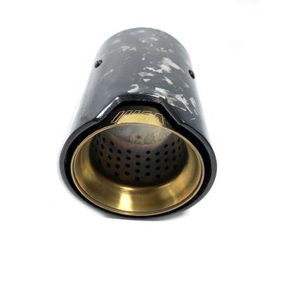 For BMW M2 M3 M4 M5 M6 2*Glossy Forge Carbon Golden M Performance Exhaust tip image 3