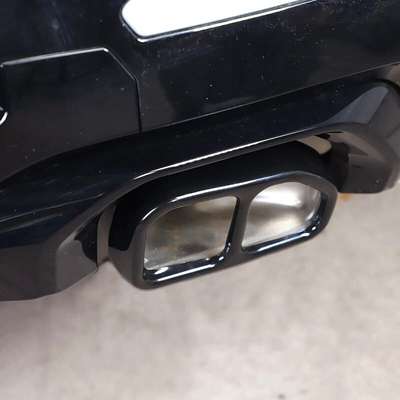 For BMW X3 G01 X4 G02 2022-2024 Black Quad Exhaust Tip Muffler Tail Pipe Covers image 2