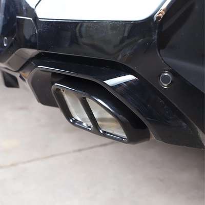 Fit BMW X3 G01 X4 G02 2022-2024 Black Quad Exhaust Tip Muffler Tail Pipe Covers image 4