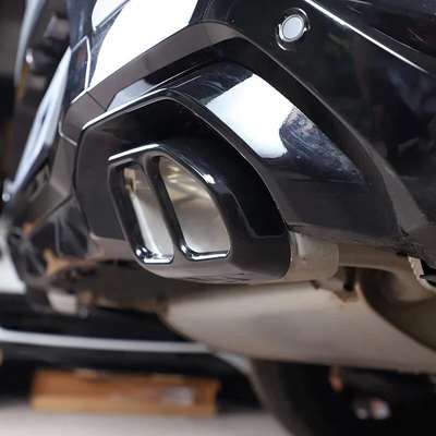 Fit BMW X3 G01 X4 G02 2022-2024 Black Quad Exhaust Tip Muffler Tail Pipe Covers image 5