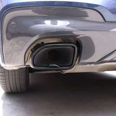 Black Chrome M Tailpipe Muffler End Exhaust Tip Covers For 2018-2021 BMW X3 G01 image 4