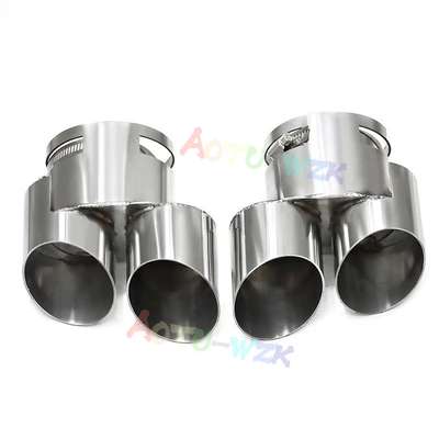 For BMW X5 G05 / X6 G06 / X7 G07 2 pc style Dual Pipe Exhaust Tips Performance image 2