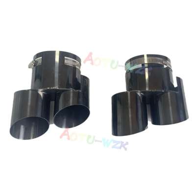For BMW X5 G05 / X6 G06 / X7 G07 2 pc style Dual Pipe Exhaust Tips Performance image 4