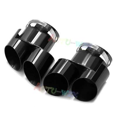 For BMW X5 G05 / X6 G06 / X7 G07 2 pc style Dual Pipe Exhaust Tips Performance image 2