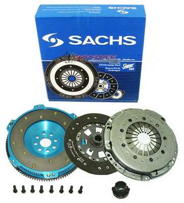 Sachs Clutch Kit K238380-SS-+-04117FA &ndash; Germany Clutch Disc Style: Full Face Sprung Disc Warranty: Yes Pressure Plate Type: Heavy Duty Push Type Diaphragm Brand: Sachs Number of Teeth: 10 Type: Clutch Kit Flywheel Material: 6061 T6 BILLET ALUMINUM Interchange Part Number: 03-043 DMF037, 03-054 DMF050 Input Spline Quantity: 10 Plate Diameter: 240mm Manufacturer Warranty: 1 Year Disc Diameter: 240mm Surface Finish: SACHS OEM ORGANIC/ 6061 T6 BILLET ALUMINUM Disc Material: Organic Clutch Material: Organic Performance Part: Yes &ndash; Fits 01-06 BMW M3 E46 3.2L S54B32 6SPD SMG