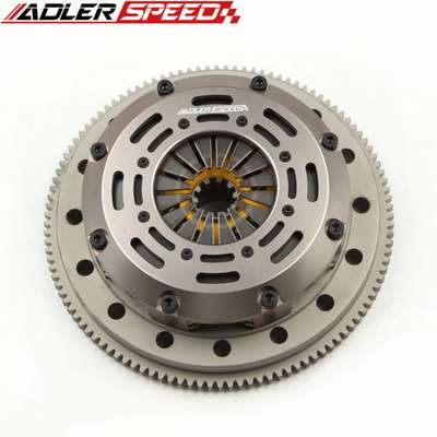 ADLERSPEED Clutch Part KHC10-KHC09-08806FW-HF02-HCK1001-HCK1005-HCK1009 &ndash; Ceramic Disc style: Sprung floating center hub Disc size: 7.25" (185mm) Disc Spline: 1-3/8" x 10 Clutch Type: Push Style Release mechanis Clutch cover: Aircraft high quality alu Release bearing: Include Alignment tool: Not include Flywheel weight: Medium light weight Disc quantities: 2 Type: Clutch Disc Diameter: Disc size: 7.25" (185mm) Flywheel Design: One piece Medium light weight Billet Chromoly Application: Recommended for race and street OE/OEM Part Number: Does not apply Number of Teeth: . Country of Origin: China &ndash; Fits 2001-06 BMW M3 E46 6-SPEED thumbnail 3