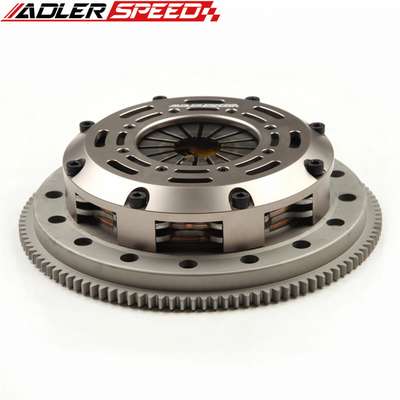 ADLERSPEED Clutch Part KHC10-KHC09-08806FW-HF02-HCK1001-HCK1005-HCK1009 &ndash; Ceramic Disc style: Sprung floating center hub Disc size: 7.25" (185mm) Disc Spline: 1-3/8" x 10 Clutch Type: Push Style Release mechanis Clutch cover: Aircraft high quality alu Release bearing: Include Alignment tool: Not include Flywheel weight: Medium light weight Disc quantities: 2 Type: Clutch Disc Diameter: Disc size: 7.25" (185mm) Flywheel Design: One piece Medium light weight Billet Chromoly Application: Recommended for race and street OE/OEM Part Number: Does not apply Number of Teeth: . Country of Origin: China &ndash; Fits 2001-06 BMW M3 E46 6-SPEED