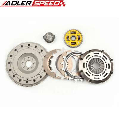 ADLERSPEED Clutch Disc KHC10-KHC09-08806FW-HF02-HCK1001-HCK1005-HCK1009 &ndash; Ceramic Disc style: Sprung floating center hub Disc size: 7.25" (185mm) Disc Spline: 1-1/8" x 10 Clutch Type: Push Style Release mechanis Clutch cover: Aircraft high quality alu Release bearing: Include Alignment tool: Not include Flywheel weight: Medium light weight Disc quantities: 2 Interchange Part Number: 03-011 KF649-01 03-030 K70206-01 K70238-01 195321 Type: Clutch Disc Diameter: Disc size: 7.25" (185mm) OE/OEM Part Number: 03-043 195321 04117 K70238-01 DMF050 Flywheel Design: One piece Standard light weight Billet Chromoly Application: Recommended for race and street Reference OE/OEM Number: does not apply Country of Origin: China &ndash; Fits 2001-2003 BMW E46 323 325 328 330 Medium thumbnail 3