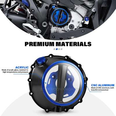 Yemanren-KK Clutch Part M1000XR-M-1000R-Engine-Protect-Cover-For-BMW-S-1000RR-S-1000R-Clean-Clutch-Cover &ndash; Aluminum, Rubber Item Length: 10 in Superseded Part Number: Does not apply Vintage Part: Yes Brand: Yemanren-KK Number of Teeth: 14 Type: Clutch Cover Interchange Part Number: Does not apply OE/OEM Part Number: Does not apply Manufacturer Warranty: 3 Months Universal Fitment: Yes Country of Origin: China Performance Part: Yes UPC: Does not apply &ndash; Fits BMW S 1000RR S 1000R Clean Clutch Cover thumbnail 4