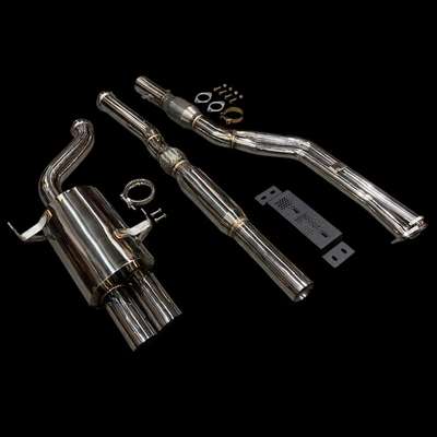 BMW 3-Series 320i/325i/330i E46 3" Twin Exit Sports Cat Performance Exhaust image 4