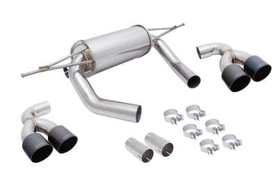 Megan Racing Black Chrome Tip Axle Back Exhaust System For 2015+ Bmw M4 Coupe