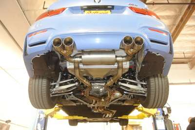 Megan Racing Burnt Titanium Tip Axle Back Exhaust System For 2015+ Bmw M4 Coupe image 3