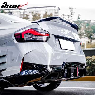 Fits 22-26 BMW 2-Series G42 M240i Aluminum Square Muffler Tailpipe Exhaust Tip image 3