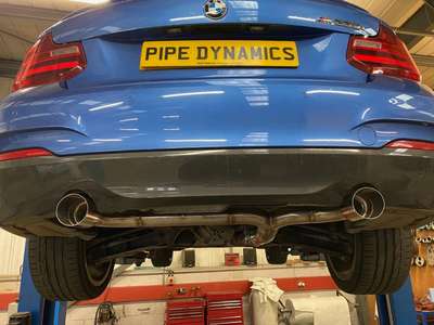 PIPE DYNAMICS BMW M235i F22 N55 - BACK BOX MUFFLER DELETE - PERFORMANCE EXHAUST image 2