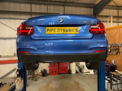 PIPE DYNAMICS BMW M235i F22 N55 - BACK BOX MUFFLER DELETE - PERFORMANCE EXHAUST image 5