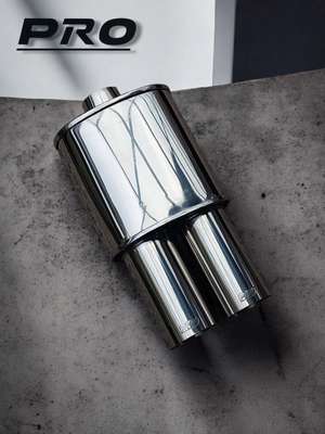 PRO EXHAUST MUFFLER Fits BMW Rear F20 F30 E39 E38 E36 E46 PERFORMANCE TWIN TIP image 4