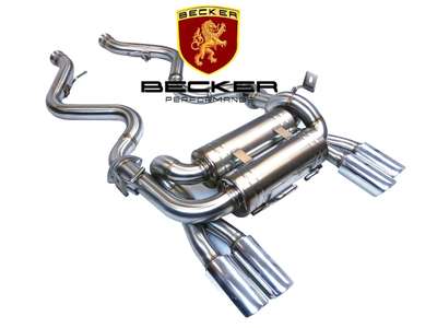 OBX Stainless Dual Catback Exhaust 2008-2013 BMW E90 E92 M3 Brushed