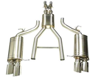 OBX Stainless Catback Dual Exhaust 2006-08 BMW M5 5L V10 E60 image 3