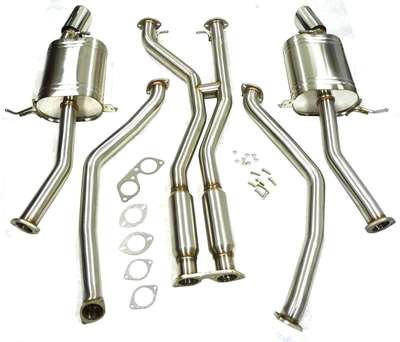 OBX Stainless 07-10 BMW 335i E90 E92 Twin Turbo N54 Catback Dual Exhaust System image 4
