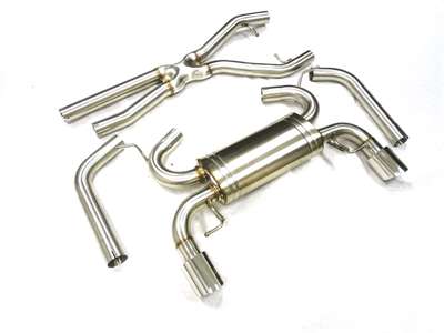 OBX Stainless Catback Exhaust 2007-2010 BMW 335i Coupe 2.5" Piping 4" Tip image 3