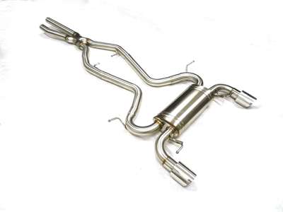 OBX Stainless Catback Exhaust 2007-2010 BMW 335i Coupe 2.5" Piping 4" Tip