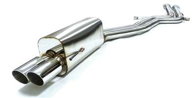 OBX Stainless Catback Exhaust System 1988-1995 BMW 750iL E32 V12 w Twin 3" Tips image 2
