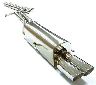 OBX Stainless Catback Exhaust System 1988-1995 BMW 750iL E32 V12 w Twin 3" Tips