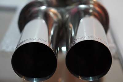 Race Edition Style 3" Dual Tip Performance Stainless 2.5" Inlet Exhaust BMW MINI image 3