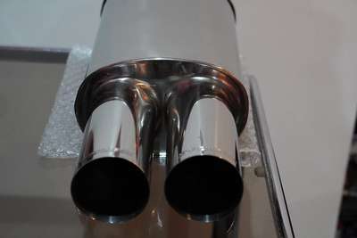 Race Edition Style 3" Dual Tip Performance Stainless 2.5" Inlet Exhaust BMW MINI