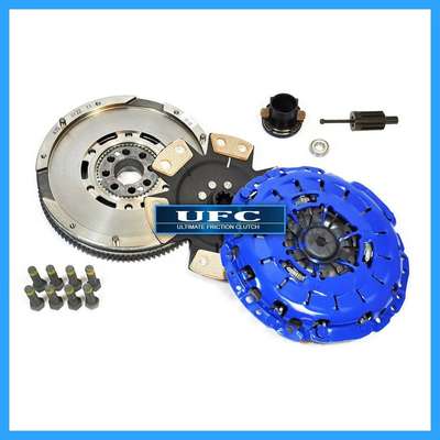 UFC Racing Clutch Kit PZF04120R4-DMF019 &ndash; See compatible vehicles Shipping: Does not ship to Lebanon. See detailsfor shippingLocated in: Irvine, California, United States Delivery: Varies Returns: 14 days returns. Buyer pays for return shipping. If you use an eBay shipping label, it will be deducted from your refund amount. See details- for more information about returns Payments: Diners Club Condition: New: A brand-new, unused, unopened, undamaged item in its original packaging (where packaging is ... Read moreabout the conditionNew: A brand-new, unused, unopened, undamaged item in its original packaging (where packaging is applicable). Packaging should be the same as what is found in a retail store, unless the item was packaged by the manufacturer in non-retail packaging, such as an unprinted box or plastic bag. See the seller's listing for full details. See all condition definitionsopens in a new window or tab Country of Origin: Germany Part Brand: UFC Racing Bundle Listing: Yes Interchange Part Number: 03-047 03-049 K70280-01 K70288-02 195461 Surface Finish: 6 PUCK RIGID CERAMIC MIBA; DUAL MASS TYPE Manufacturer Part Number: PZF04120R4 DMF019 Brand: LuK Fitment Type: Direct Replacement Warranty: 1 Year Type: Clutch Kit UPC: Does Not Apply