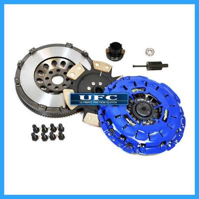 UFC Racing Clutch Kit PZF04120R4-SSA-/-F04120FX &ndash; 4140 Chrome Moly Steel Clutch Disc Style: Rigid Hub Pressure Plate Type: Self-Adjusting Interchange Part Number: 03-047 03-049 K70280-01 K70288-02 195461 DMF019 Bundle Listing: Yes Surface Finish: 6 PUCK RIGID CERAMIC MIBA FORGED CHROMOLY STEEL Manufacturer Part Number: PZF04120R4-SSA / F04120FX Brand: UFC Racing Clutch Material: Cerametallic Type: Clutch Kit UPC: Does Not Apply