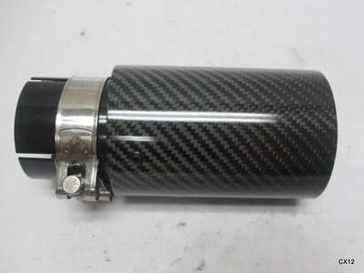 Performance Carbon Fiber Exhaust Tip for '04-'11 BMW 3 Series E90 4-Door Saloon image 2