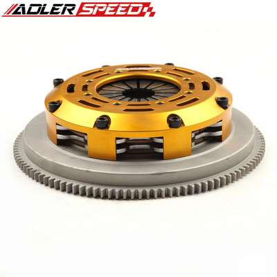 ADLERSPEED Clutch Disc RACING-CLUTCH-TWIN-DISC-KIT-&-FLYWHEEL-for-2001-2003-BMW-E46-323-325-328-330 &ndash; Ceramic Disc style: Rigid hub Disc size: 7.25" (185mm) Disc Spline: 185x1-1/8" x 10 Clutch Type: Push Style Release mechanis Clutch cover: Aircraft high quality alu Release bearing: Include Alignment tool: Not include Disc quantities: 2 Disc Diameter: Disc size：7.25" (185mm) OE/OEM Part Number: Does Not Apply Type: Clutch Kit Interchange Part Number: 03-011 KF649-01 03-030 K70206-01 K70238-01 195321 Other Part Number: 03-043 195321 04117 K70238-01 DMF050 Reference OE/OEM Number: Does Not Apply Flywheel Weight: Standard Light weight Flywheel Design: One piece Standard light weight Billet Chromoly UPC: Does not apply Country of Origin: China &ndash; Fits 2001-2003 BMW E46 323 325 328 330 thumbnail 3