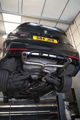 BMW 320D F30 F31 LCI Back Box Delete / Rear Silencer Delete – Dual Exit Exhaust image 2