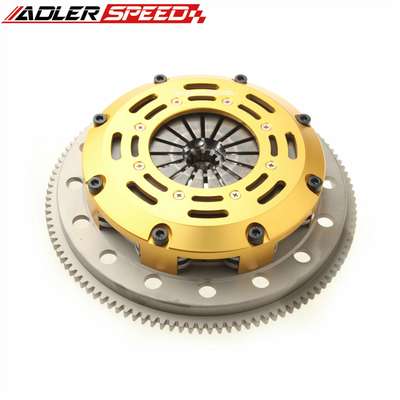 ADLERSPEED Flywheel Racing-Clutch-Twin-Disc-&-Flywheel-For-BMW-325-328-525-528-M3-Z3-E34-E36-Medium &ndash; Ceramic Disc style: Rigid hub Disc size: 7.25" (185mm) Disc Spline: 1-1/8" x 10T Clutch Type: Push Style Release mechanis Clutch cover: Aircraft high quality alu Release bearing: Include Alignment tool: Not include Disc quantities: 2 Disc Diameter: Disc size：7.25" (185mm) OE/OEM Part Number: Does Not Apply Type: Clutch Kit Reference OE/OEM Number: Does Not Apply Country of Origin: China &ndash; Fits BMW 325 328 525 528 M3 Z3 E34 E36 Medium thumbnail 2