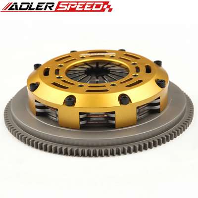 ADLERSPEED Clutch Disc Racing-Clutch-Twin-Disc-Kit-for-04-05-BMW-325-330-530-X3-Z4-M54-6SP-Standard-WT &ndash; Ceramic Disc Style: Rigid hub Disc Size: 7.25" (185mm) Disc Quantities: 2 Disc Spline: 185 x 22T Clutch Type: Push Style Release Mechanism Clutch Cover: Aircraft Aluminum Alloy Flywheel Design: One piece standard light weight Billet Chromoly Flywheel Weight: Standard light weight Release Bearing: Include Alignment Tool: Not include &ndash; Fits 04-05 BMW 325 330 530 X3 Z4 M54 6SP Standard WT thumbnail 2