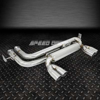 For 99-06 BMW E46 M3 S.Steel Quad 2.75" Muffler Tip Axle Back Exhaust System