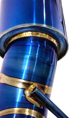 Fit BMW G42 M240i TOP SPEED PRO1 3.5" Single Side Titanium Exhaust System BLUE image 4