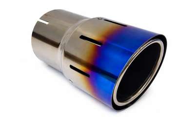 Fit BMW G42 M240i TOP SPEED PRO1 3.5" Single Side Titanium Exhaust System Blue image 4