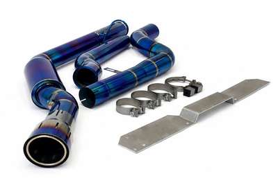 Fit BMW G42 M240i TOP SPEED PRO1 3.5" Single Side Titanium Exhaust System Blue
