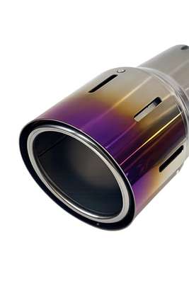 Fit BMW G42 M240i TOP SPEED PRO1 3.5" Single Side Titanium Exhaust System Purple image 3