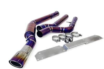 Fit BMW G42 M240i TOP SPEED PRO1 3.5" Single Side Titanium Exhaust System Purple