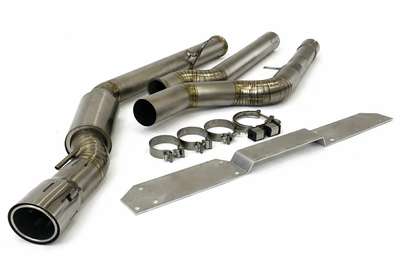 Fit BMW G42 M240i TOP SPEED PRO1 3.5" Single Side Titanium Exhaust System Raw