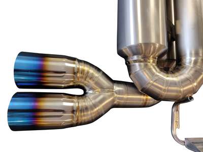 BMW E46 M3 01-06 Top Speed Pro-1 Titanium Performance Axle-back Exhaust System image 4