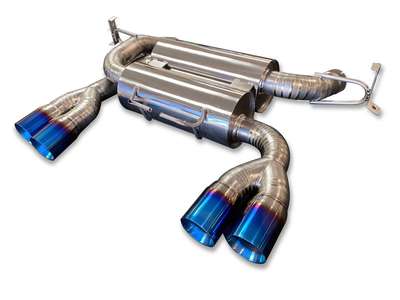 BMW E90 E92 E93 M3 Coupe Sedan 08-13 Top Speed Titanium Rear Section Exhaust image 3