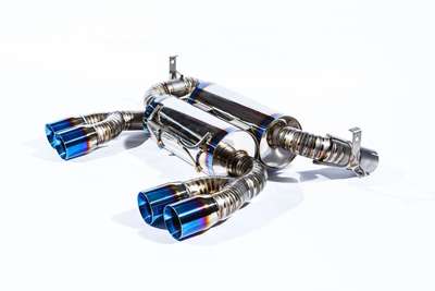 BMW E90 E92 E93 M3 Coupe Sedan 08-13 Top Speed Titanium Rear Section Exhaust image 4