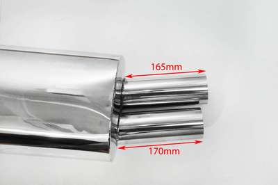 Exhaust rear box performance s/steel muffler for BMW E36 E46 to give a M3 look image 4