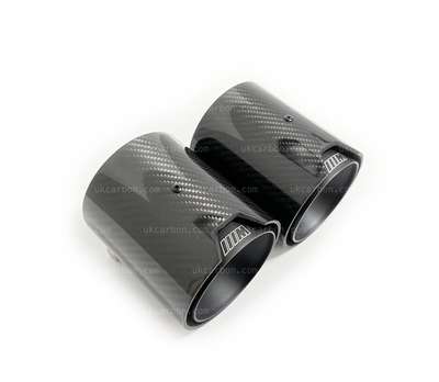 BMW M135i xDrive F40 Carbon Exhaust Tips M Performance Black by UKCarbon image 3