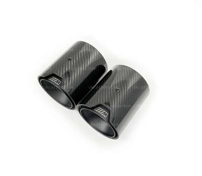 BMW M135i xDrive F40 Carbon Exhaust Tips M Performance Black by UKCarbon image 5